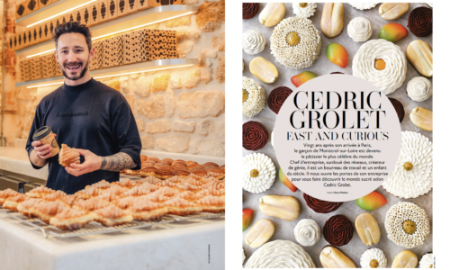 Couverture du magazine Fou de Pâtisserie, numéro 64 - Découvrez les dernières tendances et recettes de grands chefs comme Pierre Hermé, Christophe Michalak et Claire Heitzler